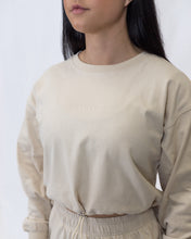 Load image into Gallery viewer, Bloom Long Sleeve Crop - Soft lemon
